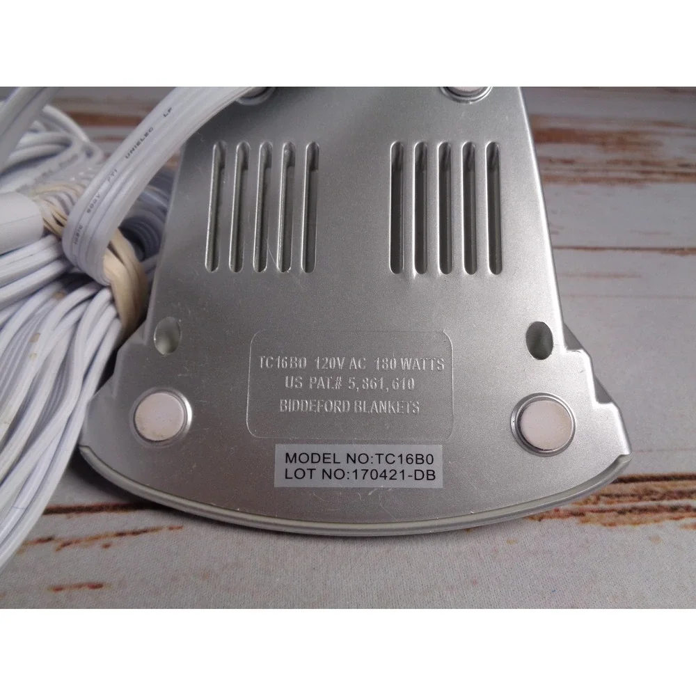 Biddeford Easy Home TC16B0 Electric Blanket Controller 4 Prong Plug Auto Off